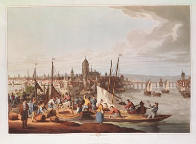 Ansicht von Frankfurt, 1814 von German School